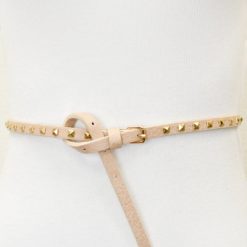 Southern Alternative Capri Single Row Studded Belt (Nude) Accessories