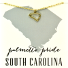 Southern Alternative State Love Necklace SOUTH CAROLINA