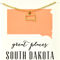 Southern Alternative Accessories State Love Necklace SOUTH DAKOTA