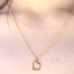Southern Alternative State Love Necklace UTAH 2 Southern Alternative State Love Necklace UTAH
