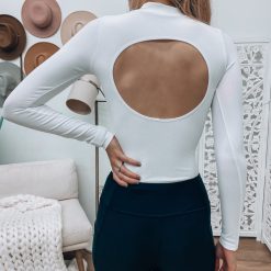 Southern Alternative Cynthia Long Sleeve Bodysuit (Ivory)