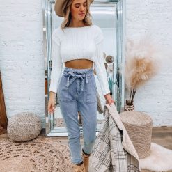 Southern Alternative Double Knot High Waist Jeans (Light Wash) Denim 3 Southern Alternative Double Knot High Waist Jeans (Light Wash) Denim