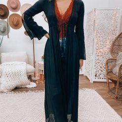 Southern Alternative Dusters Isabella Lace Duster (Black) 5 Southern Alternative Dusters Isabella Lace Duster (Black)