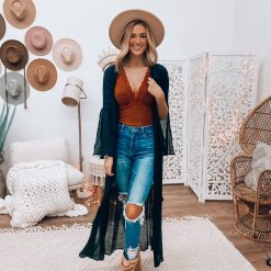 Southern Alternative Dusters Isabella Lace Duster (Black) 3 Southern Alternative Dusters Isabella Lace Duster (Black)