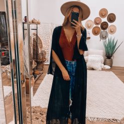 Southern Alternative Dusters Isabella Lace Duster (Black)