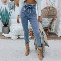 Southern Alternative Double Knot High Waist Jeans (Light Wash) Denim 4 Southern Alternative Double Knot High Waist Jeans (Light Wash) Denim