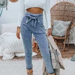 Southern Alternative Double Knot High Waist Jeans (Light Wash) Denim 2 Southern Alternative Double Knot High Waist Jeans (Light Wash) Denim