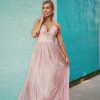 Southern Alternative Wonderstruck Sparkle Gown (Blush) Dresses