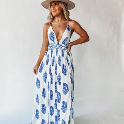 Southern Alternative Meet Me In Greece Maxi Dress (Ivory)