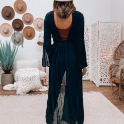 Southern Alternative Dusters Isabella Lace Duster (Black) 6 Southern Alternative Dusters Isabella Lace Duster (Black)